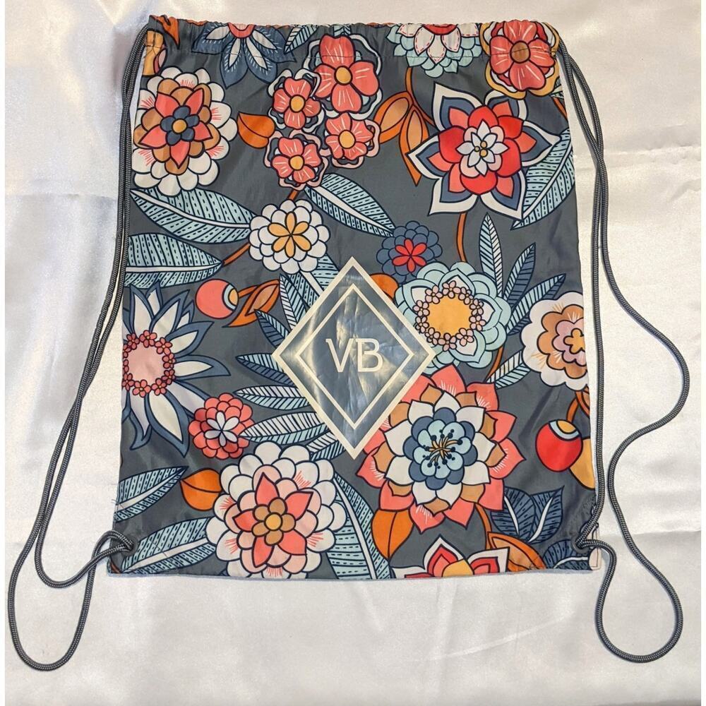 Vera Bradley TROPICAL EVENING Drawstring Backsack Lightweight Backpack Floral